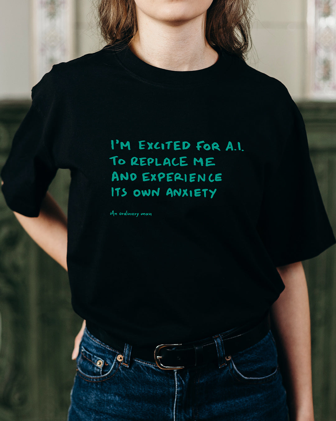Κοντομάνικο T-shirt -  I'm Excited For A.I. To Replace Me And Experience Its Own Anxiety