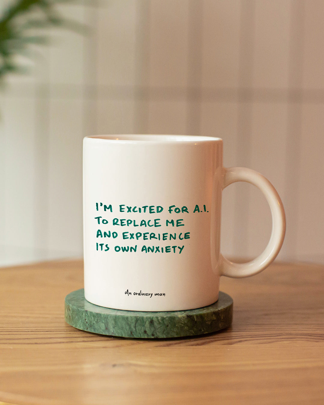 White Glossy Mug - I'm Excited For A.I. To Replace Me And Experience Its Own Anxiety