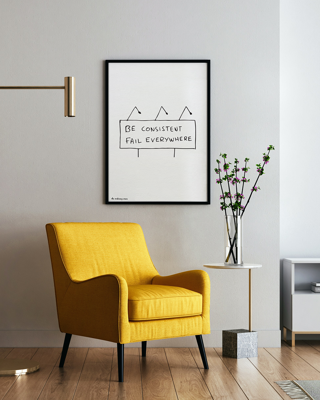 Enhanced Matte Paper Poster | Be Consistent Fail Everywhere