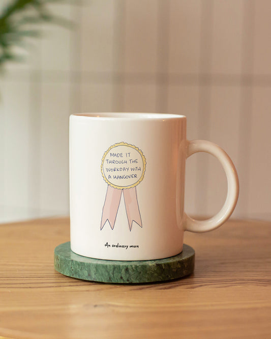 Funny hangover quote on mug gift for colleague