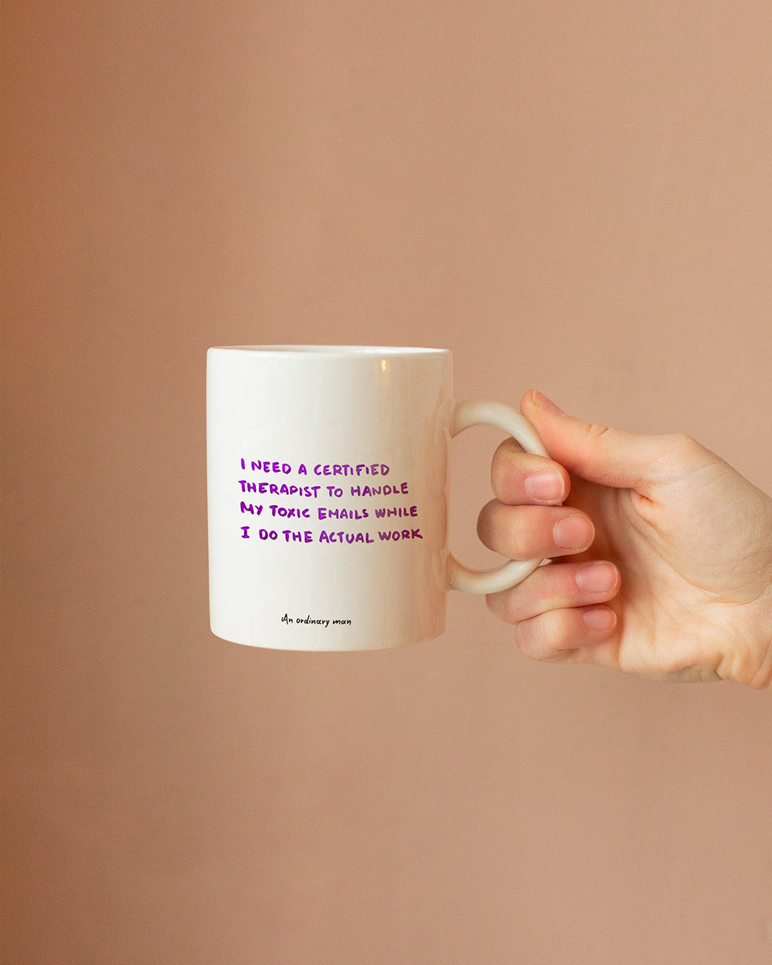 White Glossy Mug - I Need A Certified Therapist To Handle My Toxic Emails While I Do The Actual Work