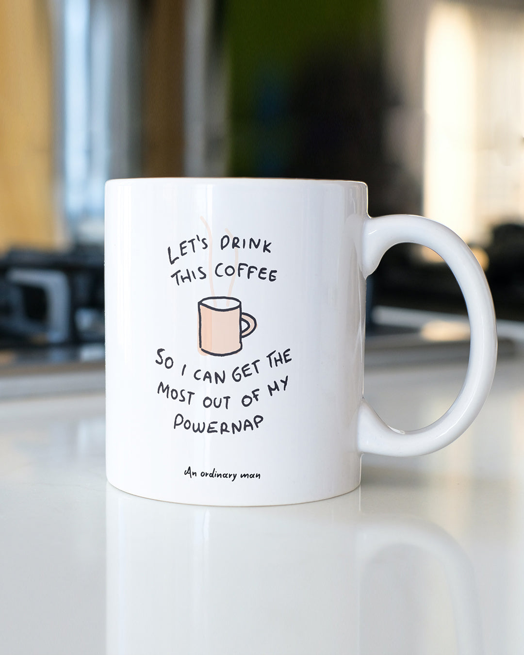 coffee powernap sarcastic illustration mug