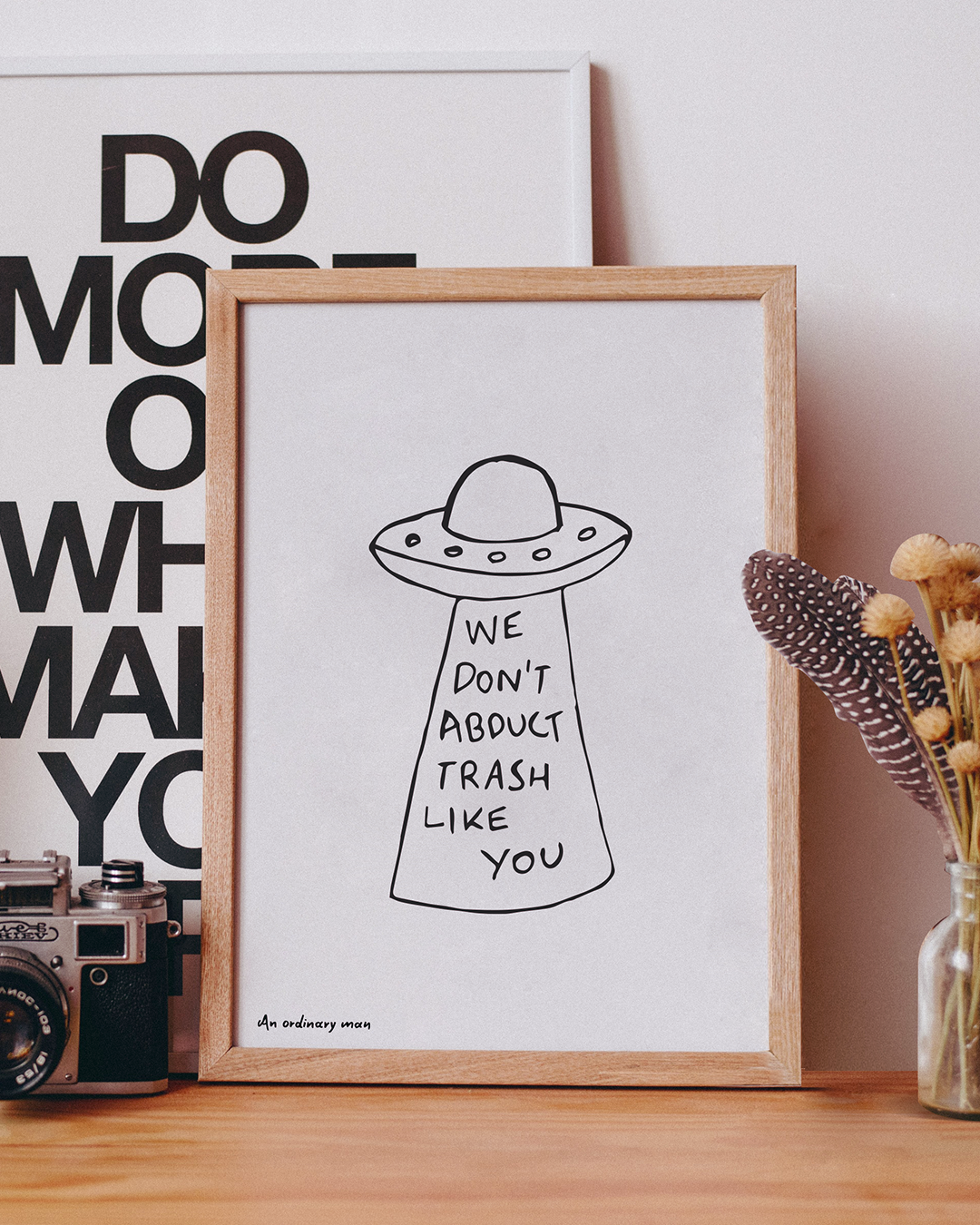 Enhanced Matte Paper Poster | We Don't Abduct Trash Like You